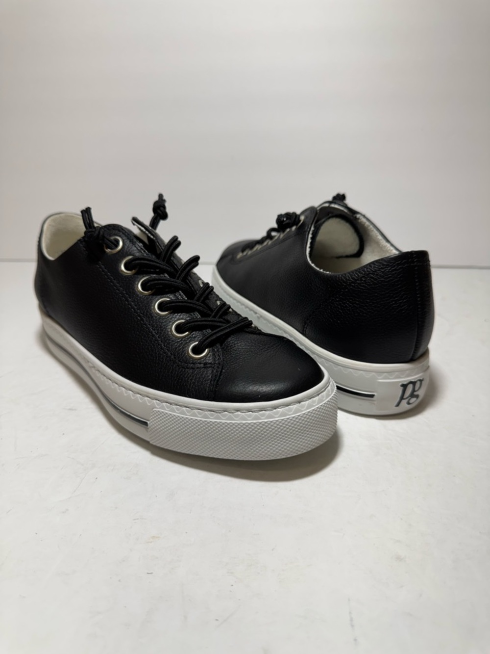 Paul green Hadley Platform Black Leather Sneaker size 6US / 3.5UK $378 - Picture 3 of 15